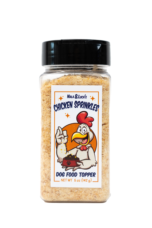Nala & Luca's Chicken Sprinkles - Food Topper for Dogs & Cats 5oz. "The 1 Pack"