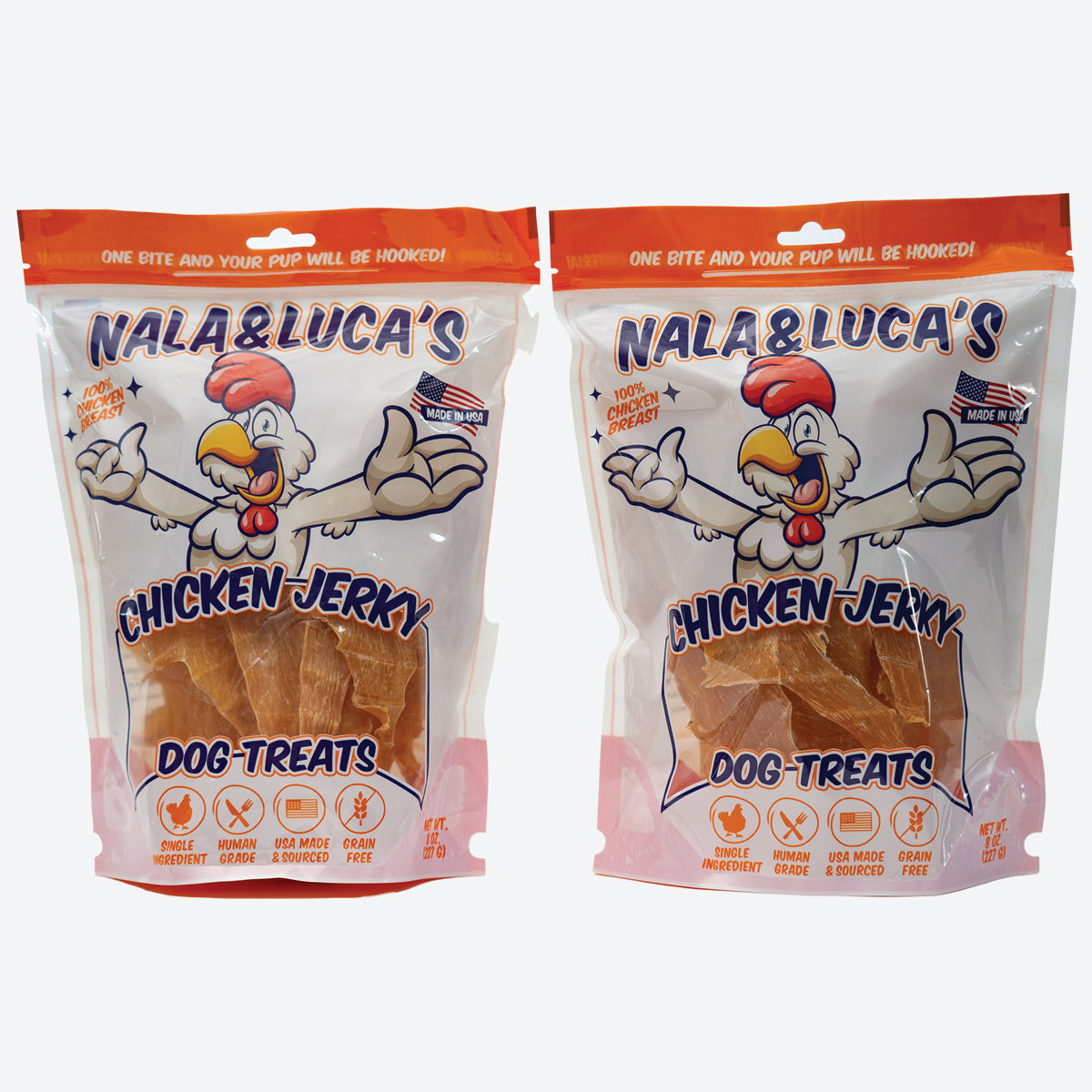 Nala And Luca's Chicken Jerky 16oz - "The 2 Pack"