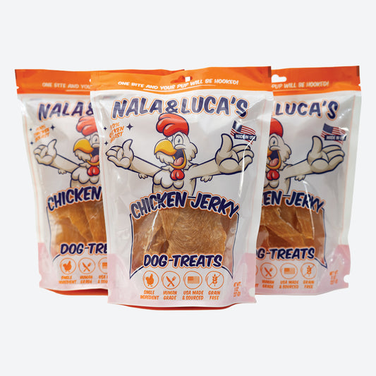 Nala And Luca's Chicken Jerky 24oz - "The 3 Pack"